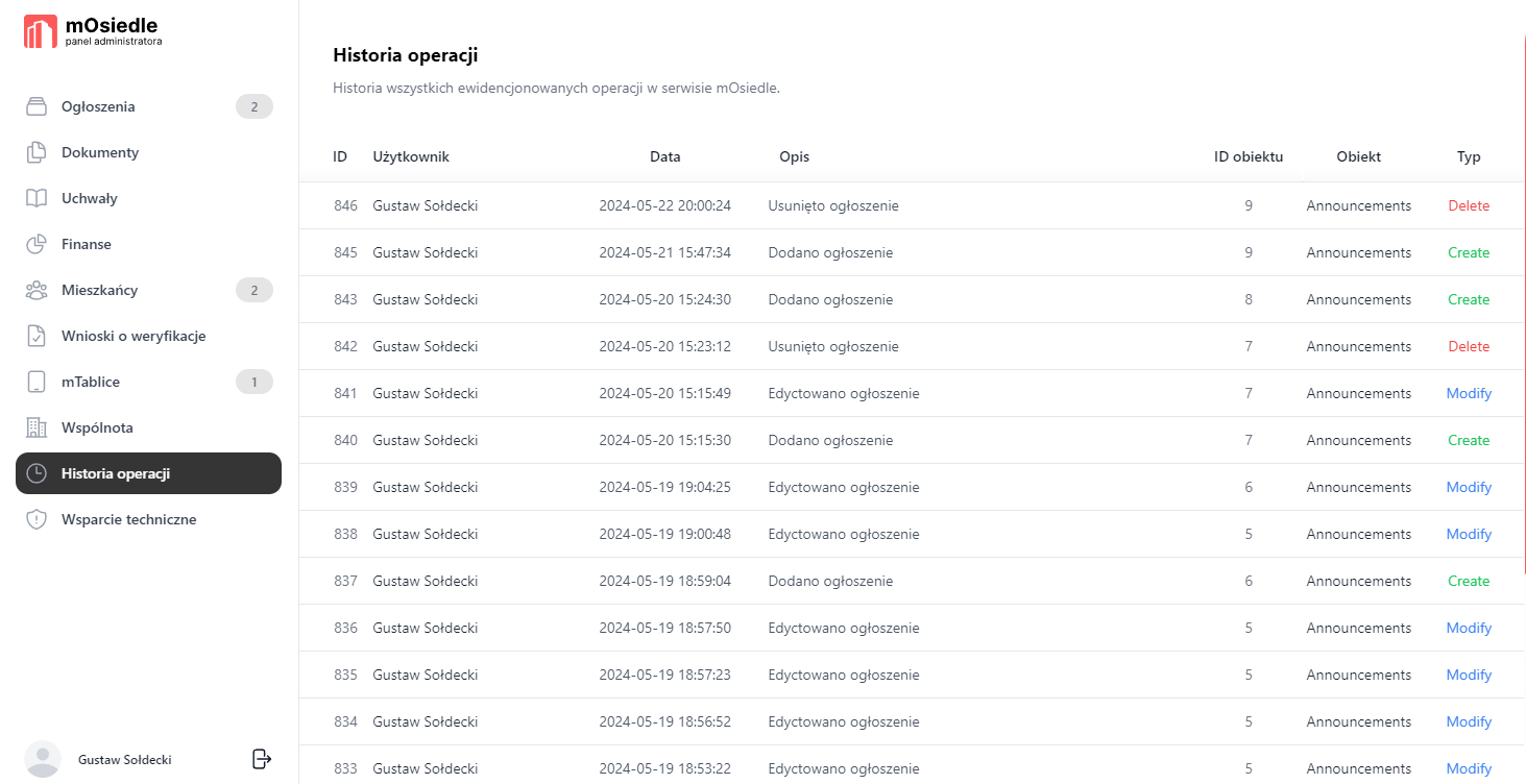 Community announcement platform